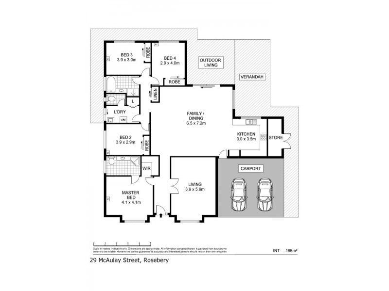 29 McAulay Street, Rosebery NT 0832 Floorplan
