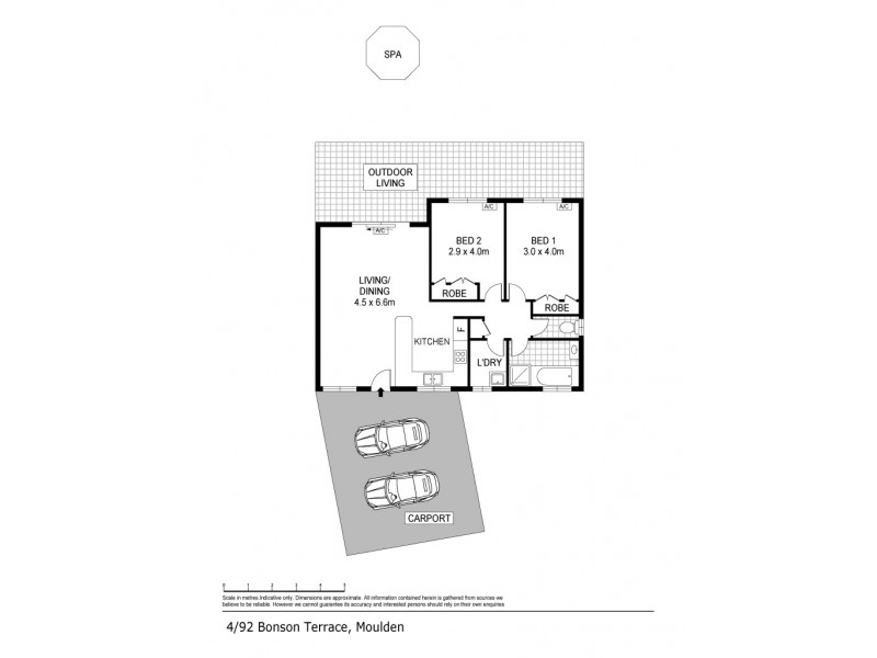 4/92 Bonson Terrace, Moulden NT 0830 Floorplan