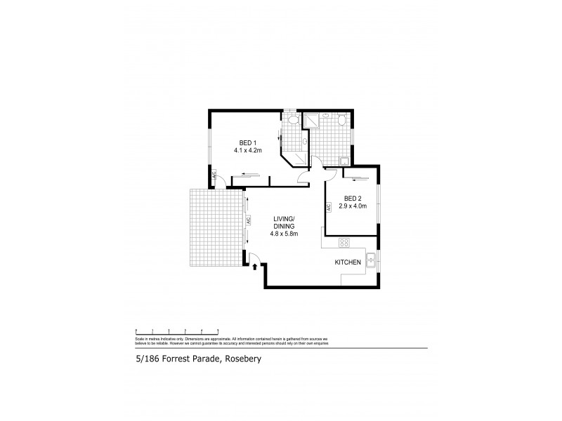5/186 Forrest Parade, Rosebery NT 0832 Floorplan