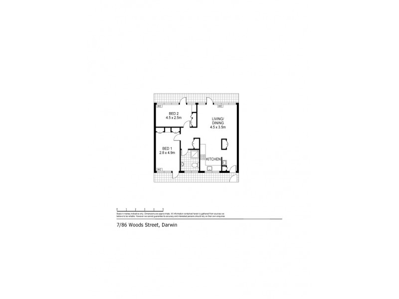 7/86 Woods Street, Darwin NT 0800 Floorplan
