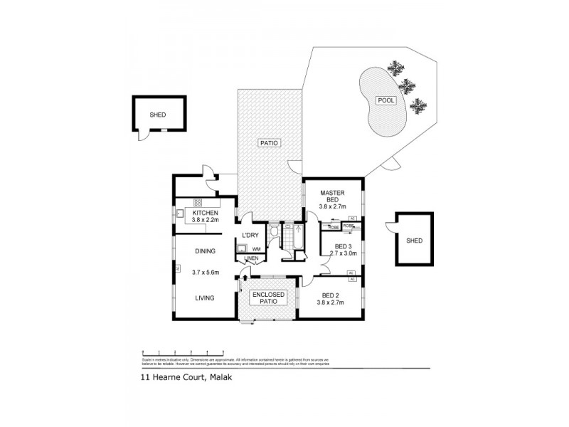 11 Hearne Court, Malak NT 0812 Floorplan