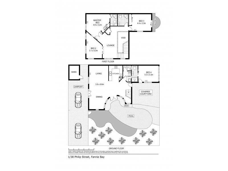 1/38 Philip Street, Fannie Bay NT 0820 Floorplan