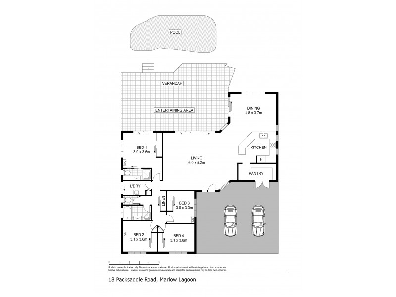 18 Packsaddle Road, Marlow Lagoon NT 0830 Floorplan
