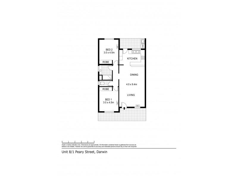 8/1 Peary Street, Larrakeyah NT 0820 Floorplan