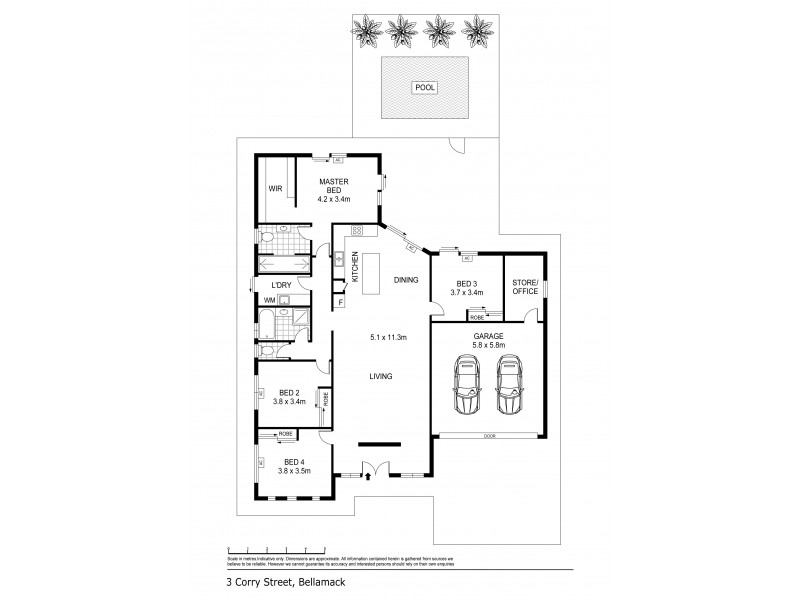 3 Corry Street, Bellamack NT 0832 Floorplan