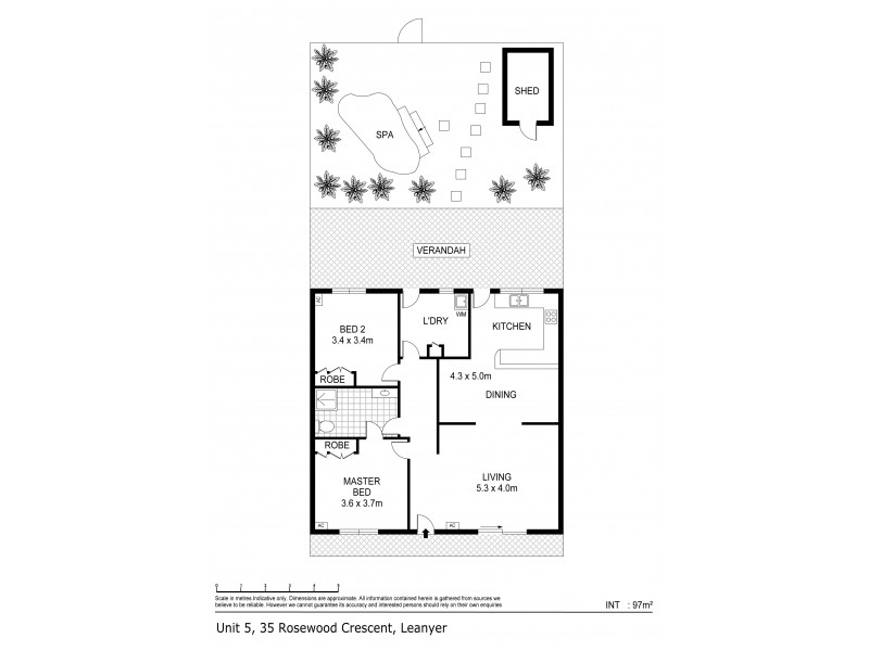 5/35 Rosewood Crescent, Leanyer NT 0812 Floorplan