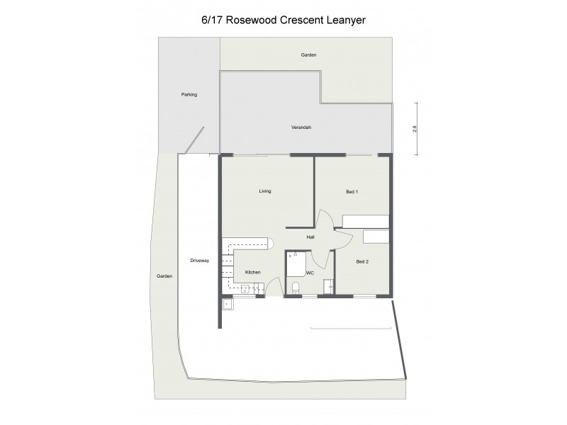 6/27 Rosewood Crescent, Leanyer NT 0812 Floorplan