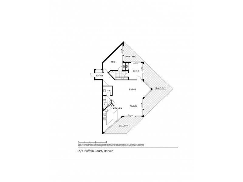 15/1 Buffalo Court, Darwin NT 0800 Floorplan