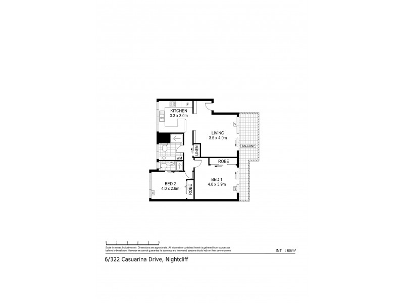 6/322 Casuarina Drive, Rapid Creek NT 0810 Floorplan