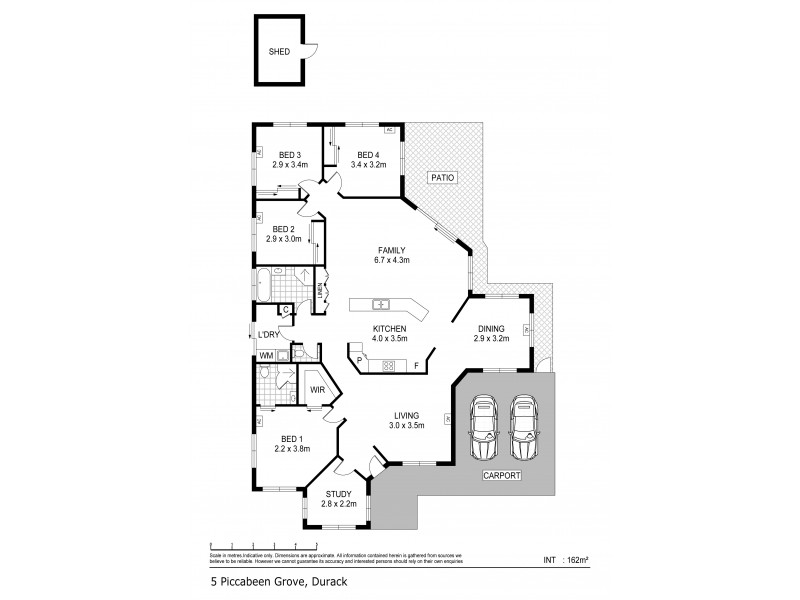 5 Piccabeen Grove, Durack NT 0830 Floorplan