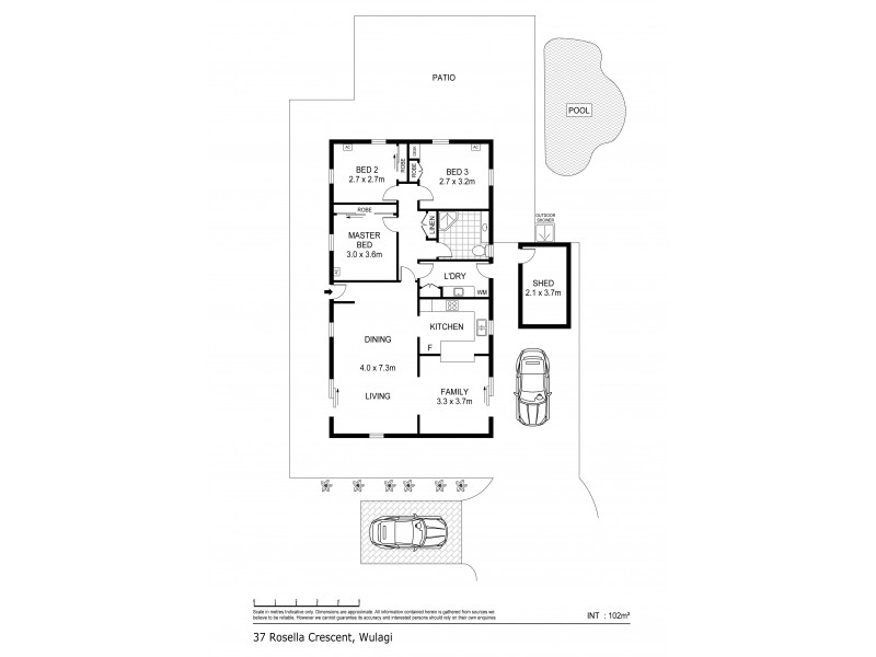 37 Rosella Crescent, Wulagi NT 0812 Floorplan