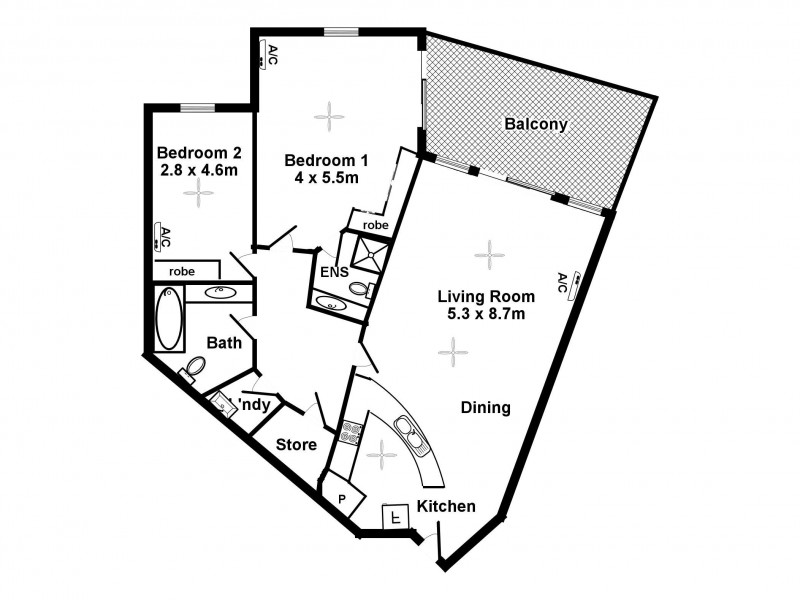 39/1 Daly Street, Larrakeyah NT 0820 Floorplan