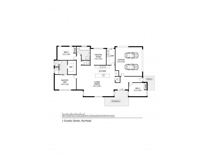 1 Dunphy Street, Muirhead NT 0810 Floorplan