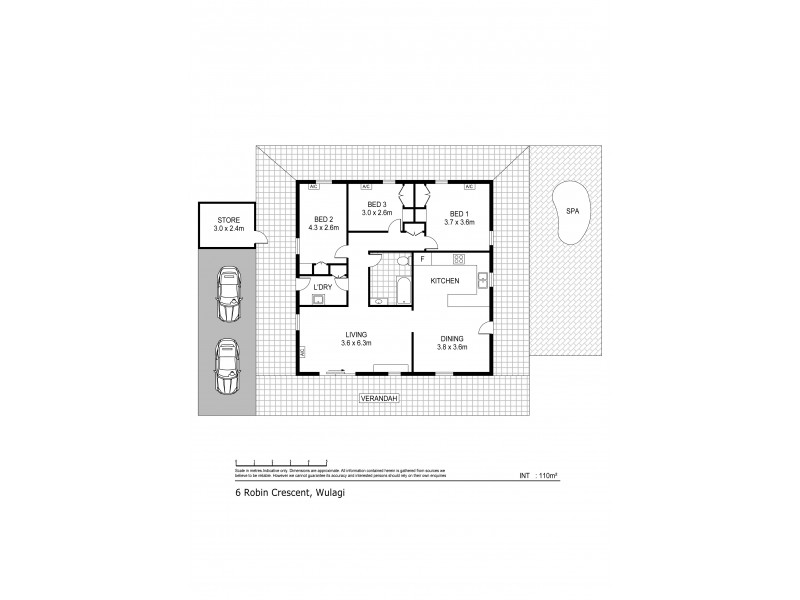6 Robin Court, Wulagi NT 0812 Floorplan