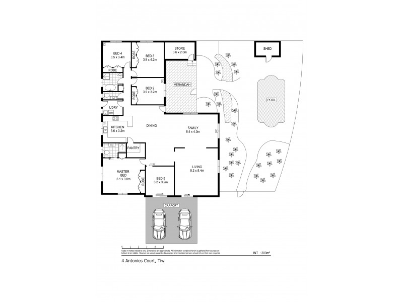 4 Antonios Court, Tiwi NT 0810 Floorplan