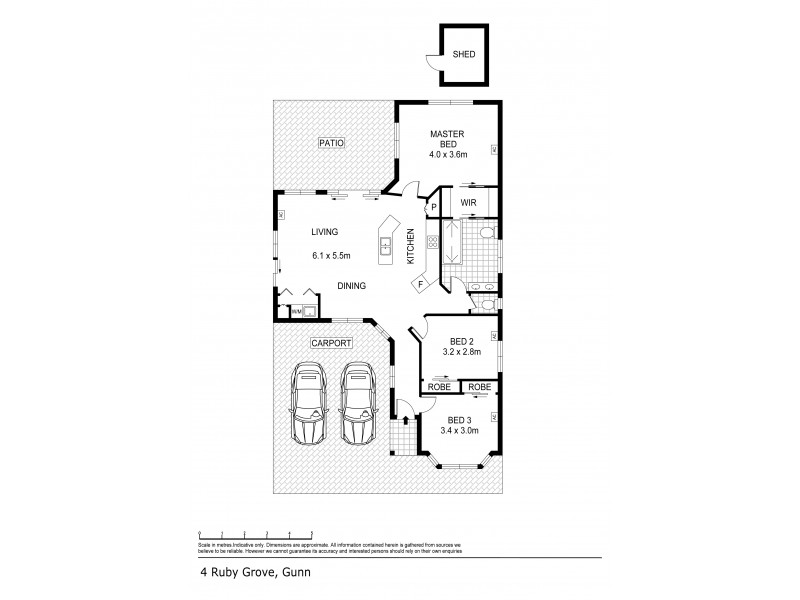 4 Ruby Grove, Gunn NT 0832 Floorplan