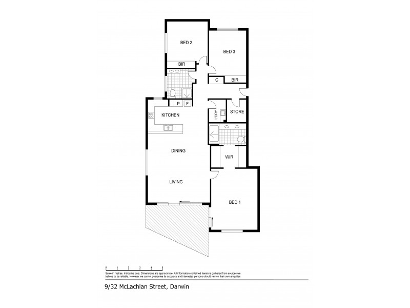 9/32 McLachlan Street, Darwin NT 0800 Floorplan