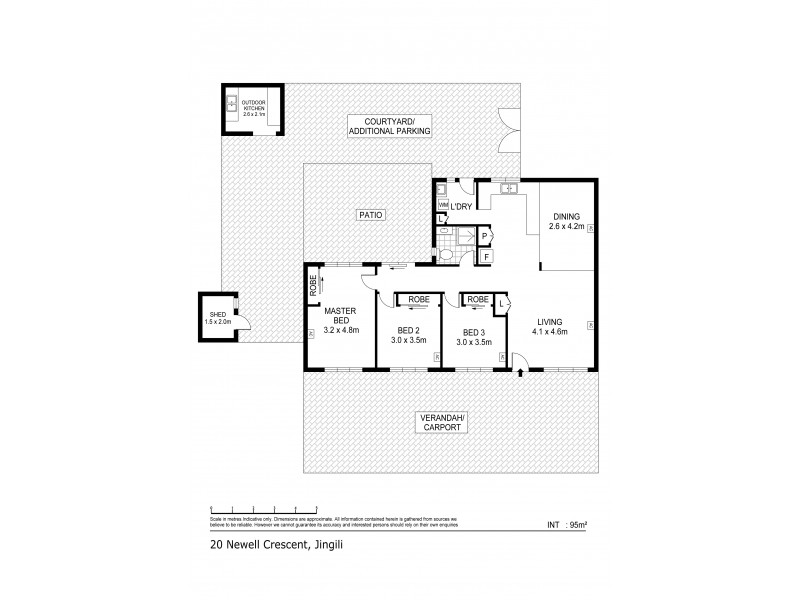20 Newell Crescent, Jingili NT 0810 Floorplan