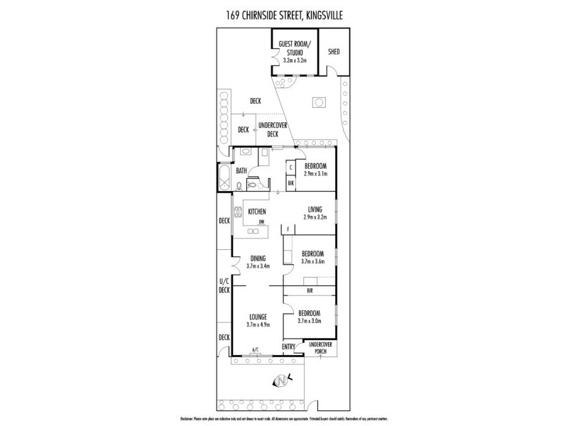 169 Chirnside Street, Kingsville VIC 3012 Floorplan