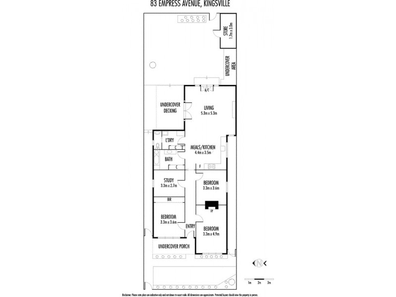 83 Empress Avenue, Kingsville VIC 3012 Floorplan