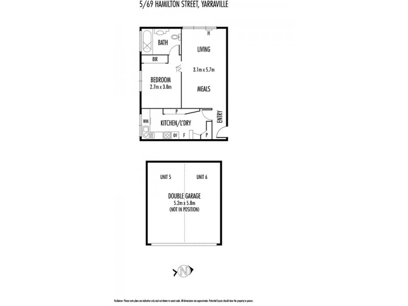 5/69 Hamilton Street, Yarraville VIC 3013 Floorplan