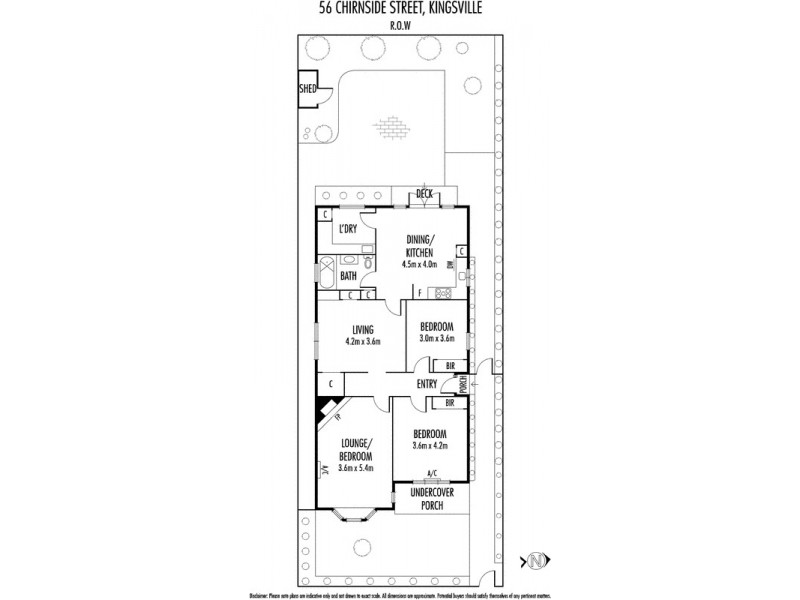 56 Chirnside Street, Kingsville VIC 3012 Floorplan
