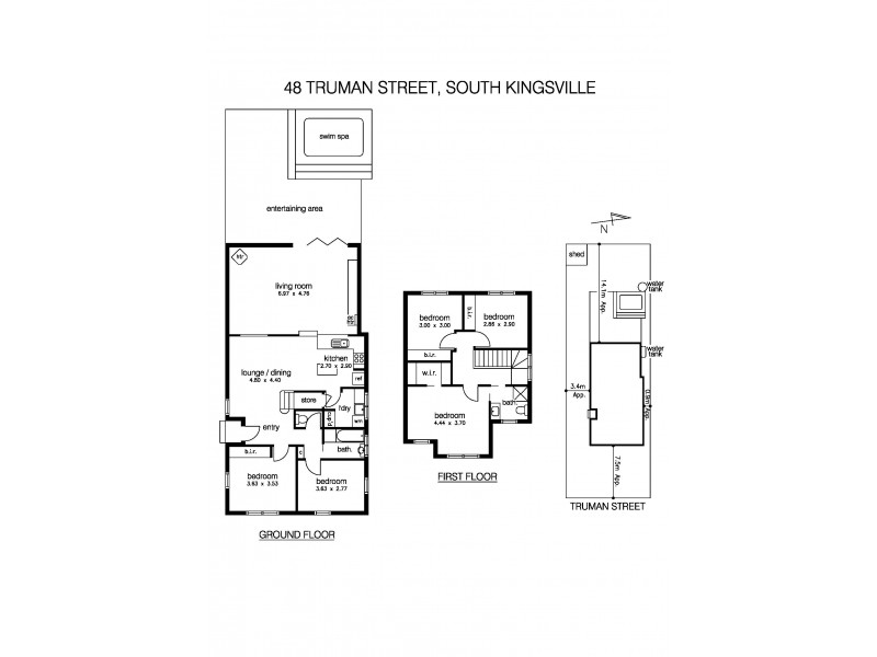 48 Truman Street, South Kingsville VIC 3015 Floorplan
