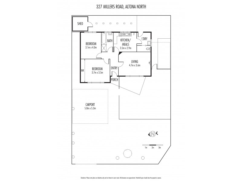 327 Millers Road, Altona North VIC 3025 Floorplan