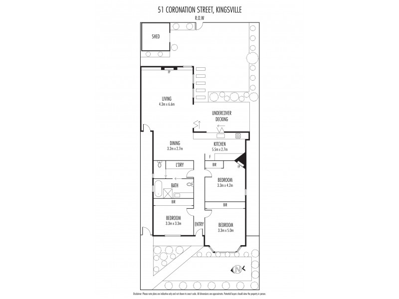 51 Coronation Street, Kingsville VIC 3012 Floorplan