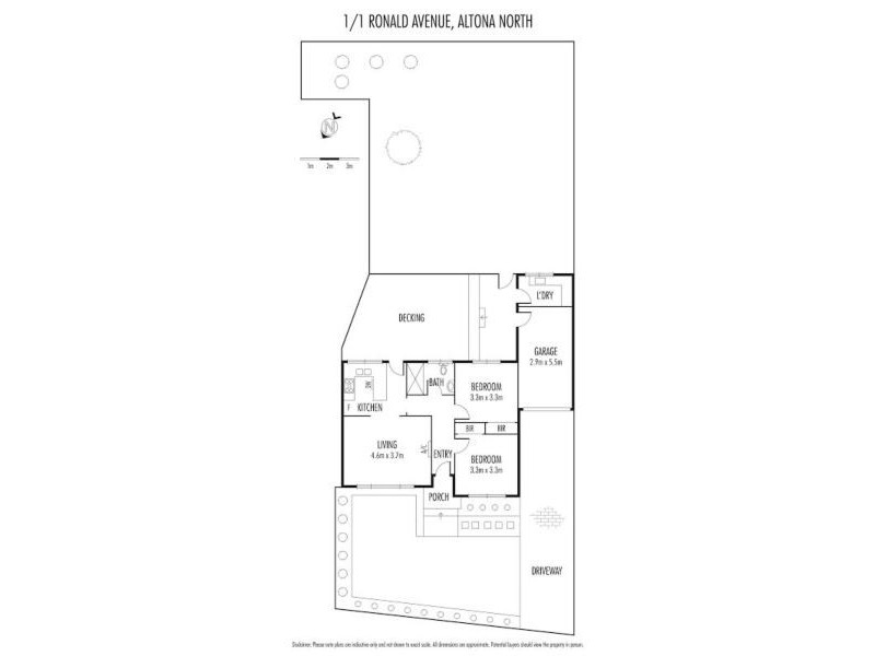 1/1 Ronald Avenue, Altona North VIC 3025 Floorplan