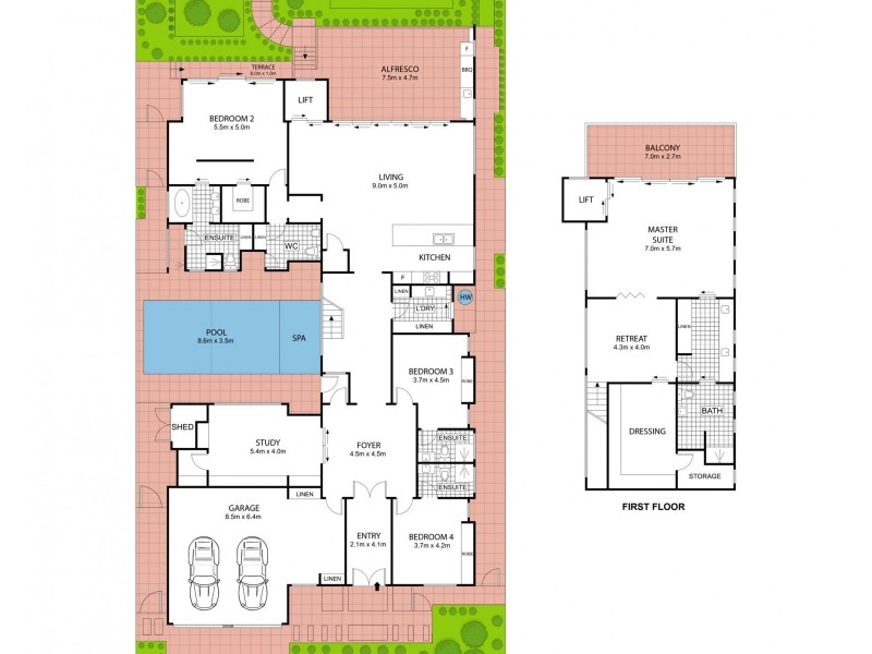 155 Shorehaven Drive, Noosa Waters QLD 4566 Floorplan