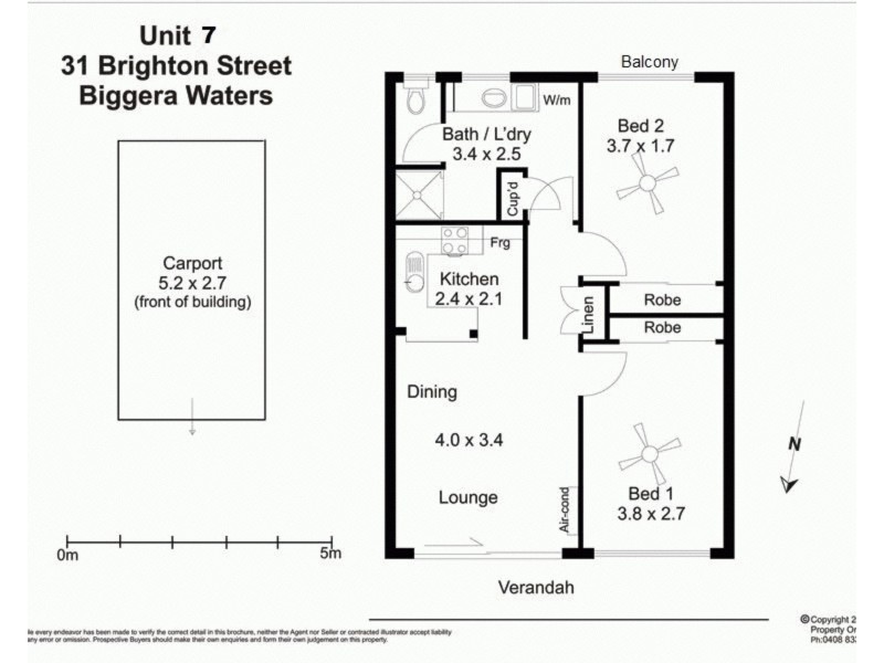 7/31 Brighton Street, Biggera Waters QLD 4216 Floorplan