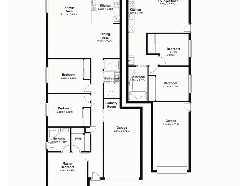 1&2/103 Welsh Street, Burpengary QLD 4505 Floorplan