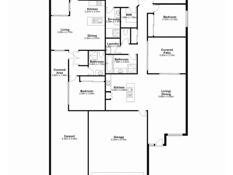 1&2/9 Midgley Street, Dakabin QLD 4503 Floorplan