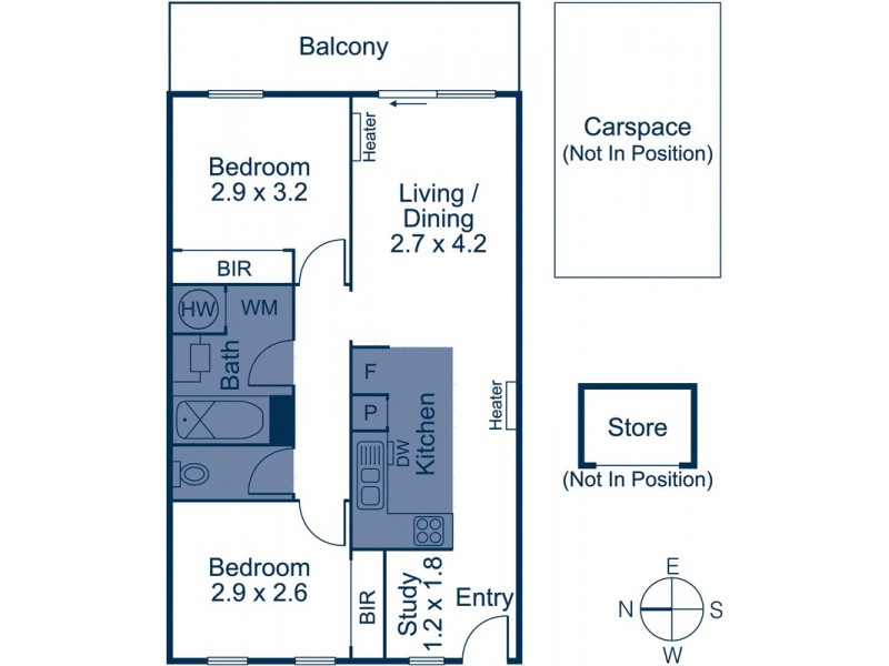 6/1 Eucalyptus Mews, Notting Hill VIC 3168 Floorplan