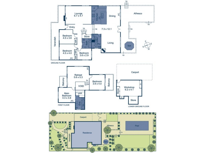 4 Prince Edward Avenue, Mitcham VIC 3132 Floorplan