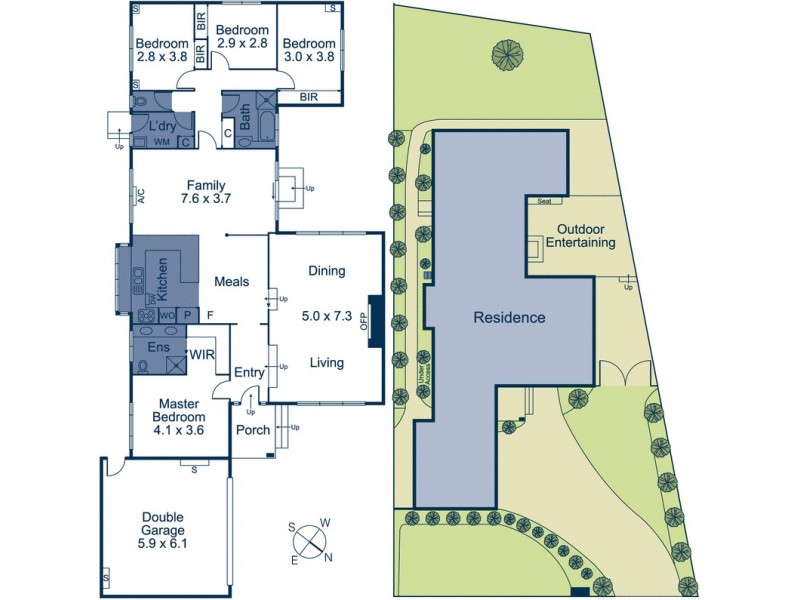 45 Severn Crescent, Rowville VIC 3178 Floorplan