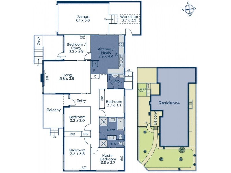 53 Morrie Crescent, Blackburn North VIC 3130 Floorplan