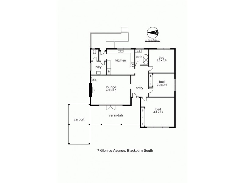 7 Glenice Avenue, Blackburn South VIC 3130 Floorplan