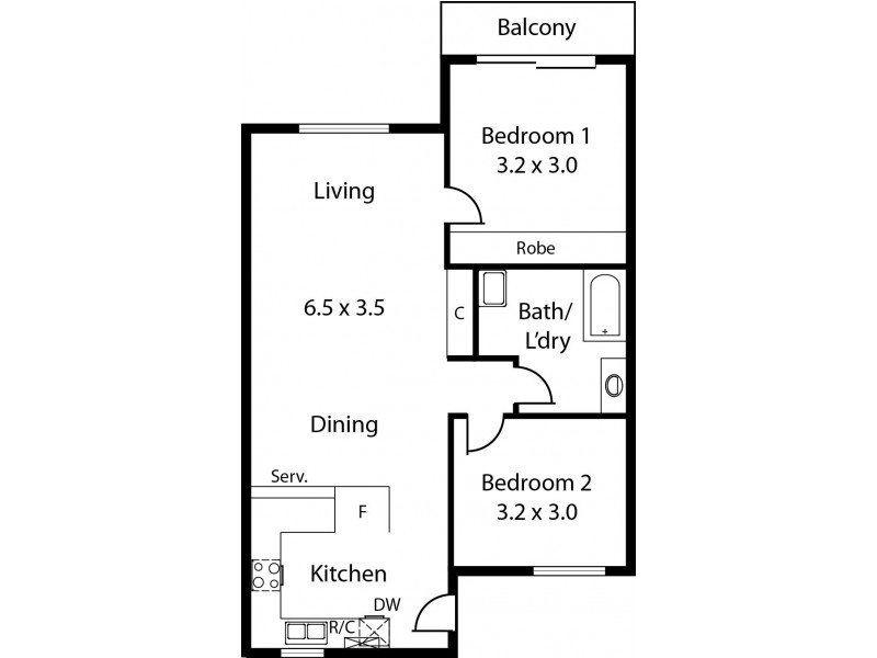 18/274 South Terrace, Adelaide SA 5000 Floorplan