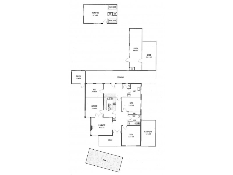 2 Cooper Avenue, Croydon Park SA 5008 Floorplan