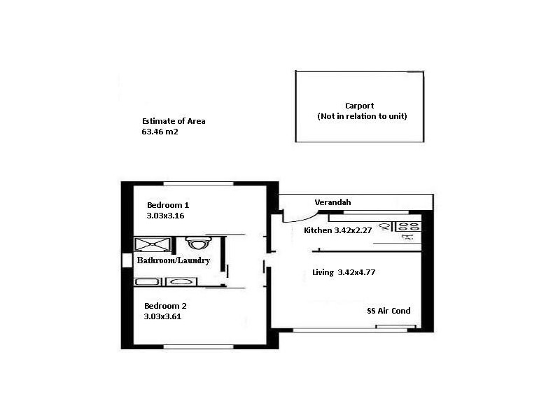 2/1463 Main South Road, Bedford Park SA 5042 Floorplan