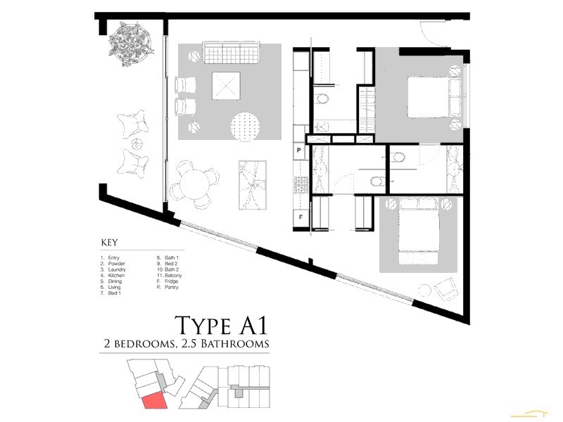 3/17 Eastlake Parade, Kingston ACT 2604 Floorplan