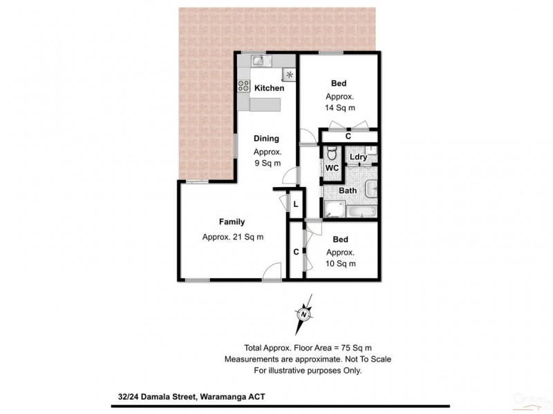 32/24 Damala Street, Waramanga ACT 2611 Floorplan