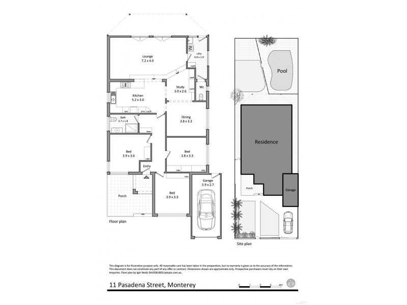 11 Pasadena Street, Monterey NSW 2217 Floorplan