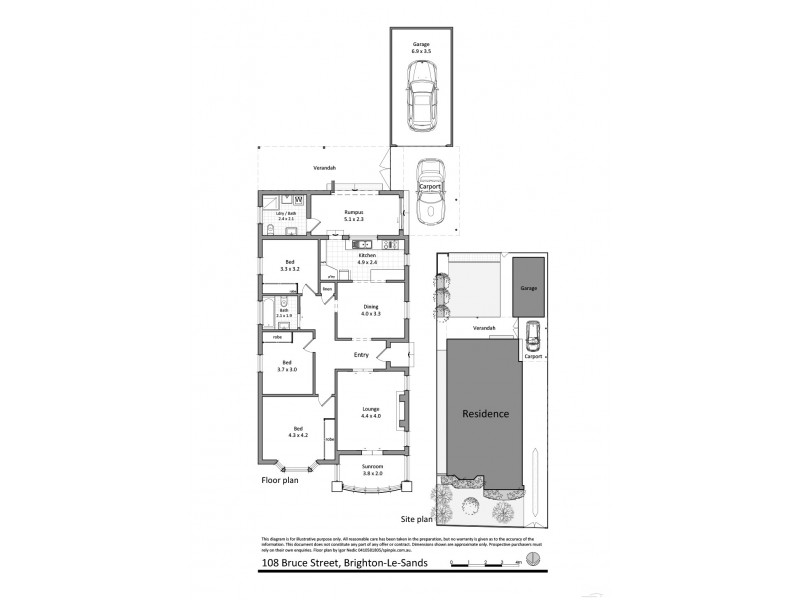 108 Bruce Street, Brighton-le-sands NSW 2216 Floorplan
