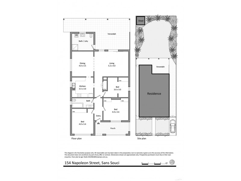 154 Napoleon Street, Sans Souci NSW 2219 Floorplan