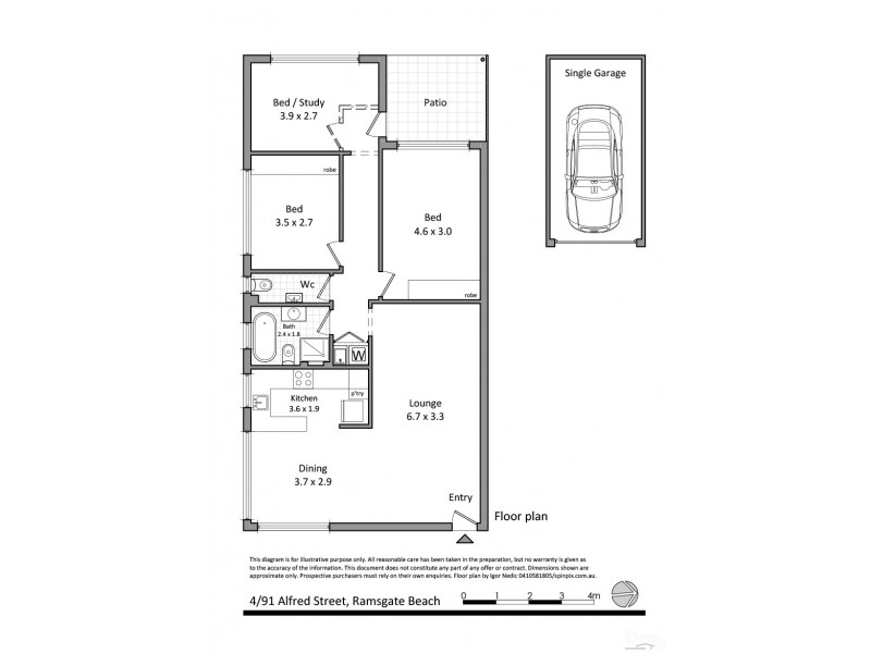 4/91 Alfred Street, Ramsgate Beach NSW 2217 Floorplan