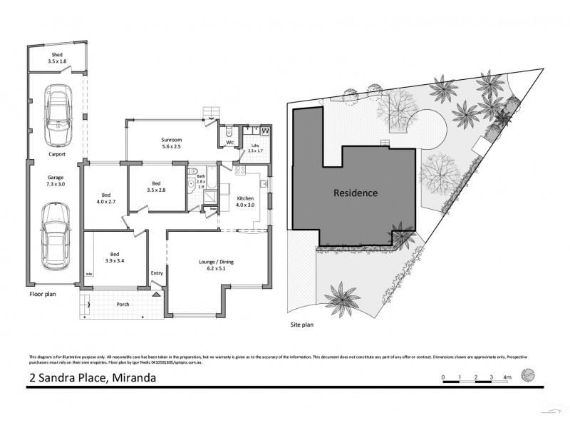 2 Sandra Place, Miranda NSW 2228 Floorplan