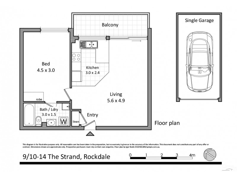 9/10 The Strand, Rockdale NSW 2216 Floorplan